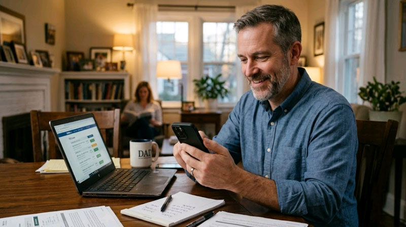 Person comparing loan APR rates on smartphone