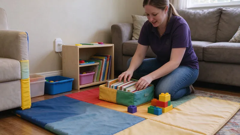 home-based daycare setup with minimal startup budget